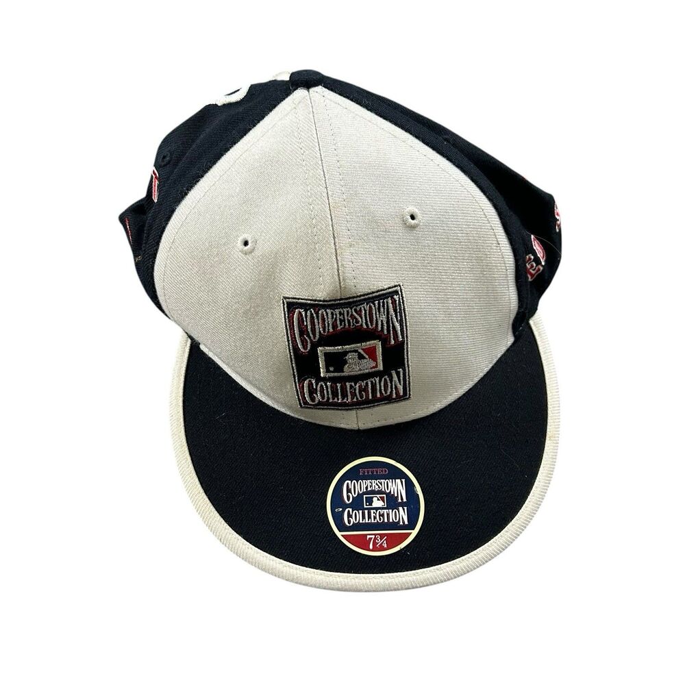 MLB Boston Red Sox Cooperstown Collection Cap Hat Men 7 3/4 Vintage Logos NWT